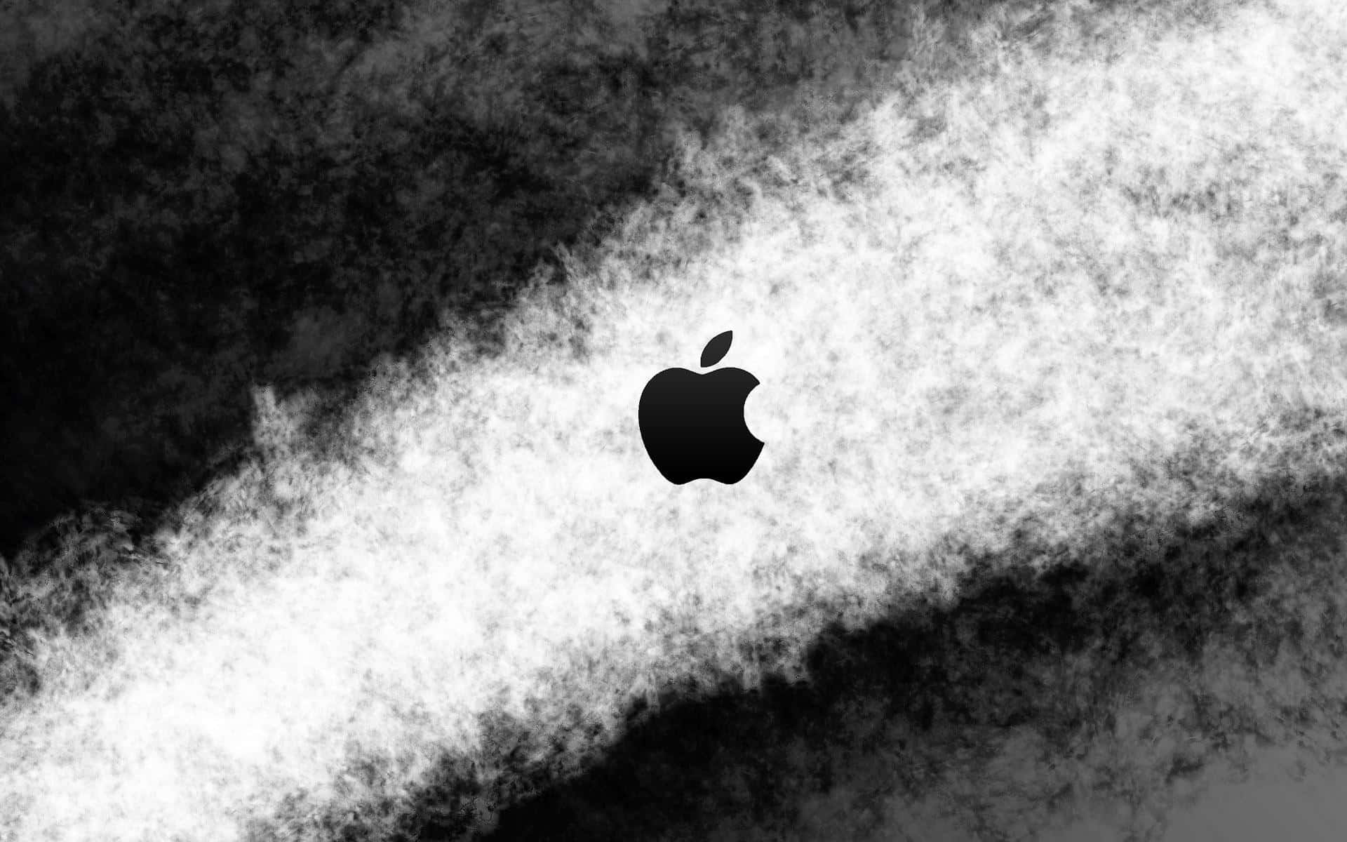 White Aesthetic Laptop Apple Logo Wallpaper
