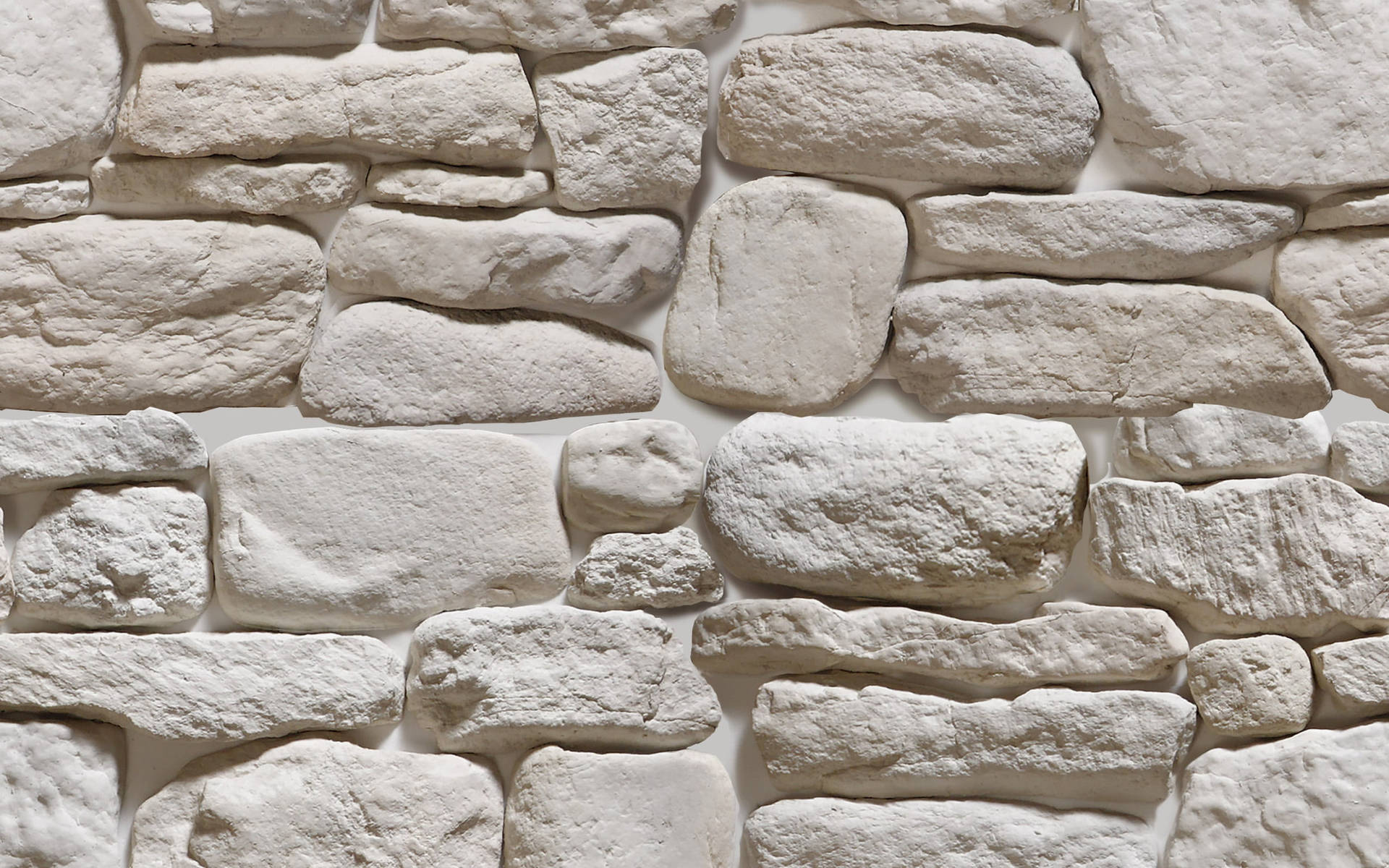 Captivating White Aesthetic Stone Wall Wallpaper