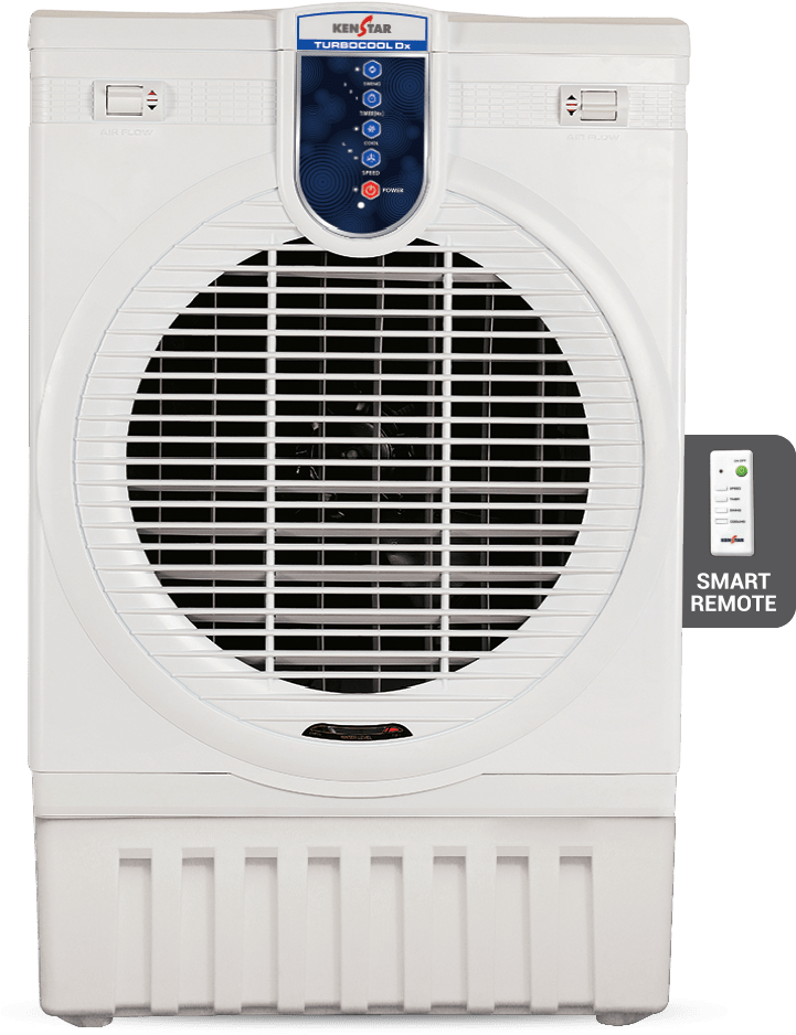 White Air Coolerwith Remote Control PNG