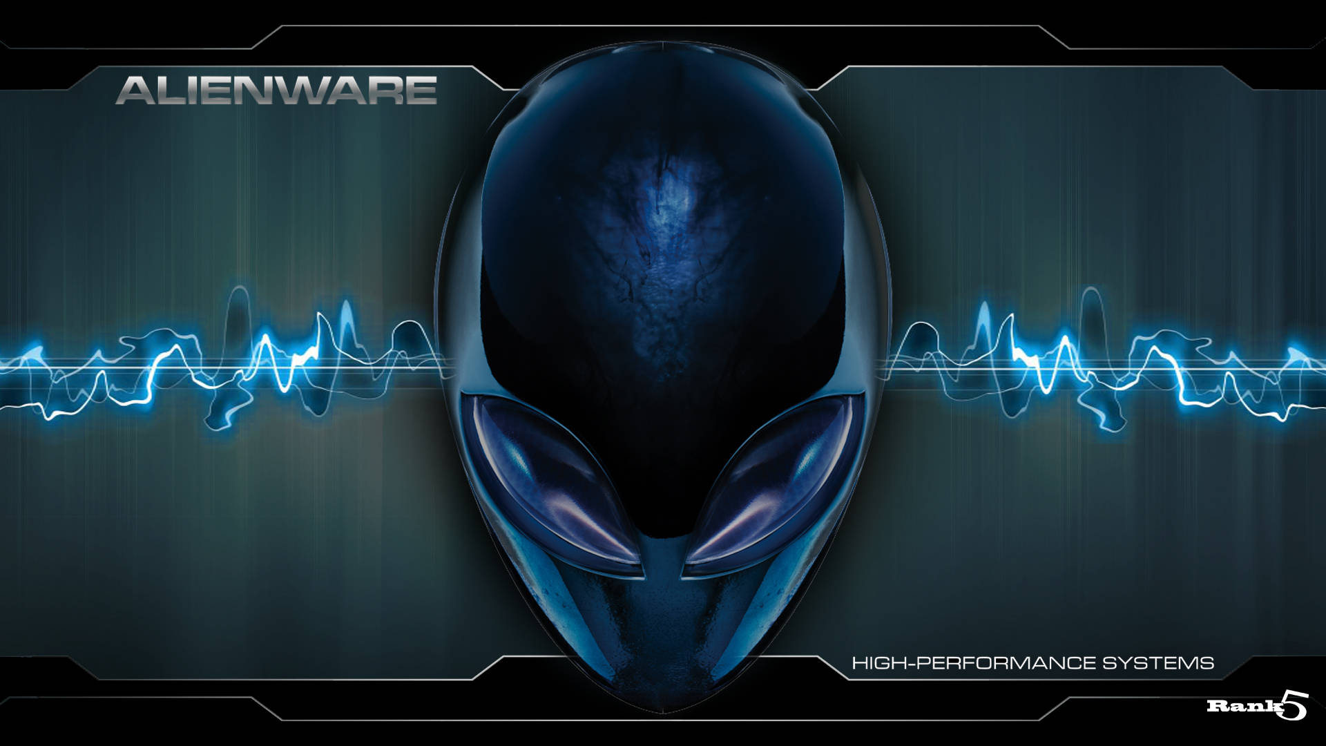 Hvid Alienware High Performance System Wallpaper