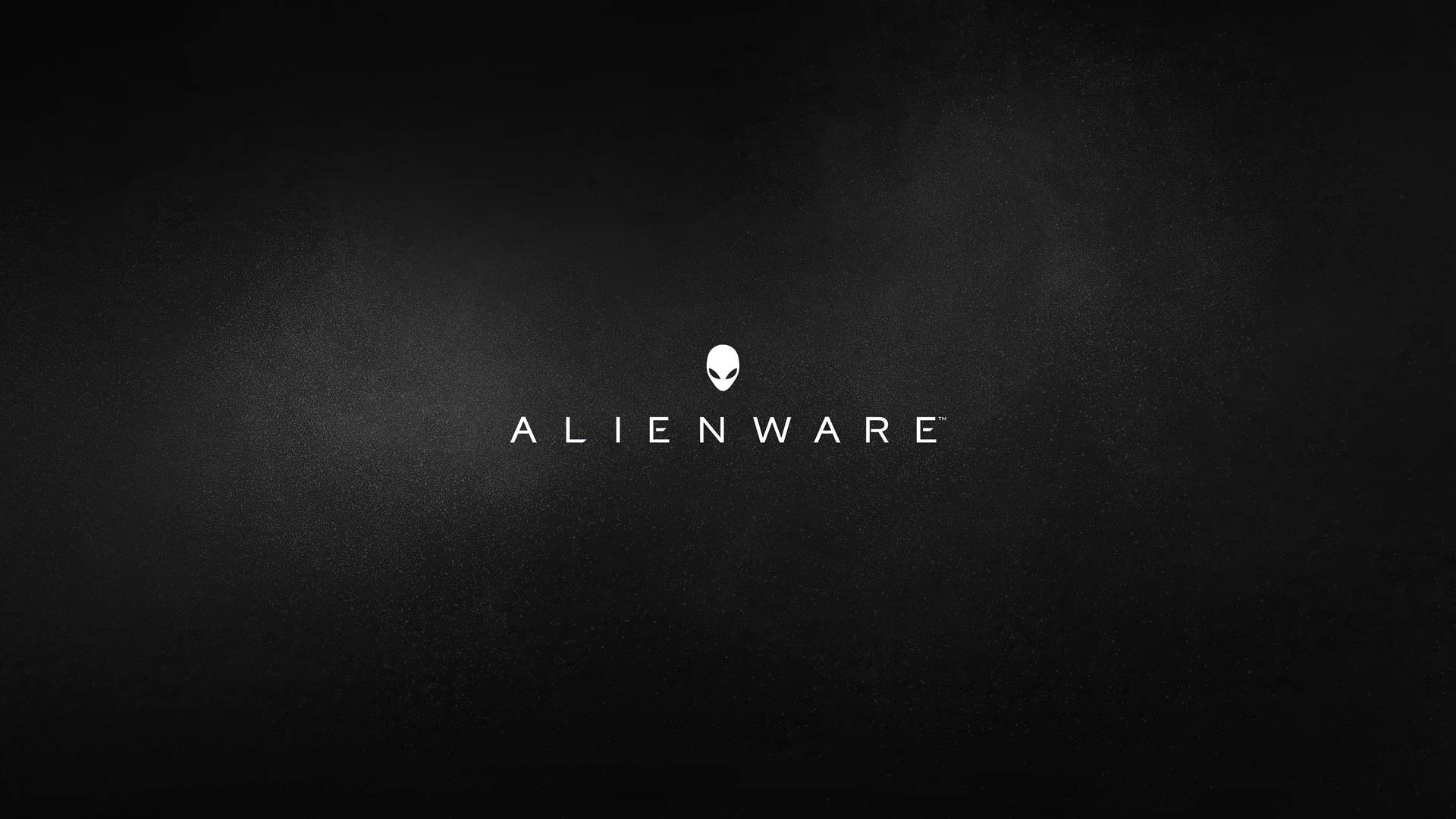 Alienware Bianco In Nero Fumoso Sfondo