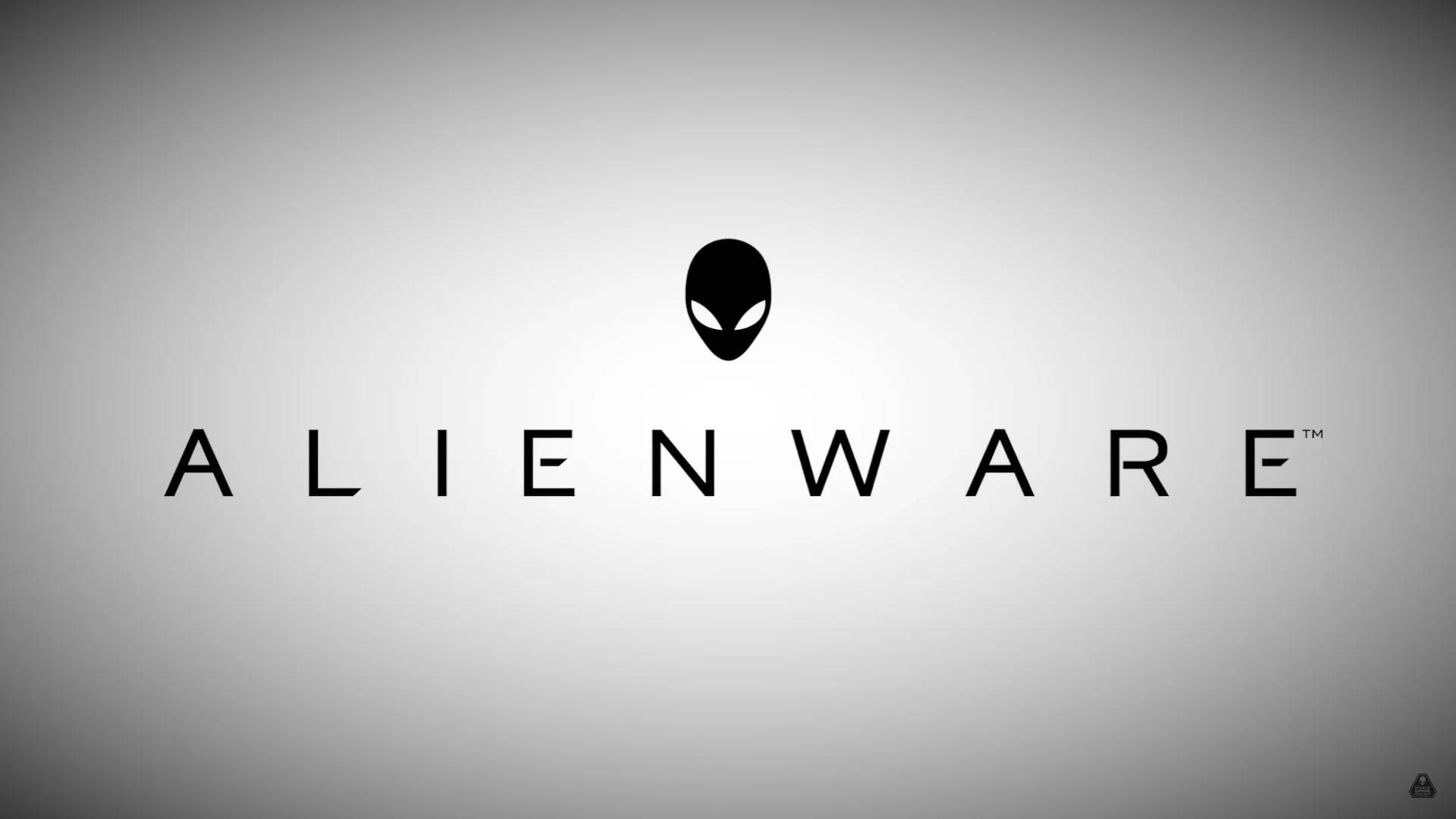 Pósterde Alienware Blanco Con Logotipo Fondo de pantalla