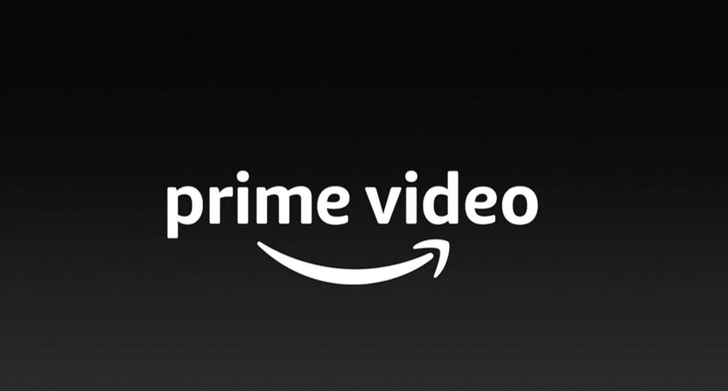 Weißesamazon Prime Video-logo Auf Schwarzem Hintergrund. Wallpaper