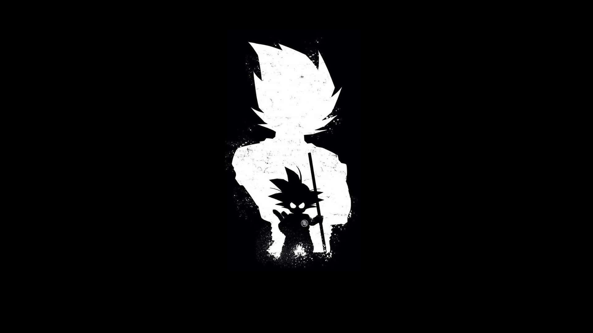 Weißesund Schwarzes Anime Profilbild (pfp) Von Goku. Wallpaper