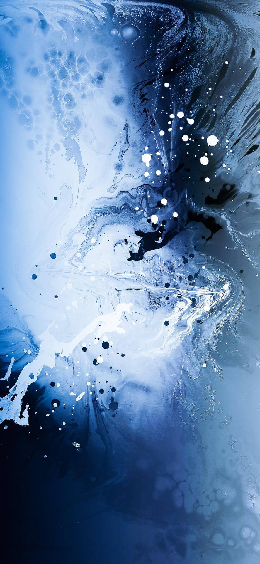 White And Blue Abstract iPhone 13 Pro Wallpaper