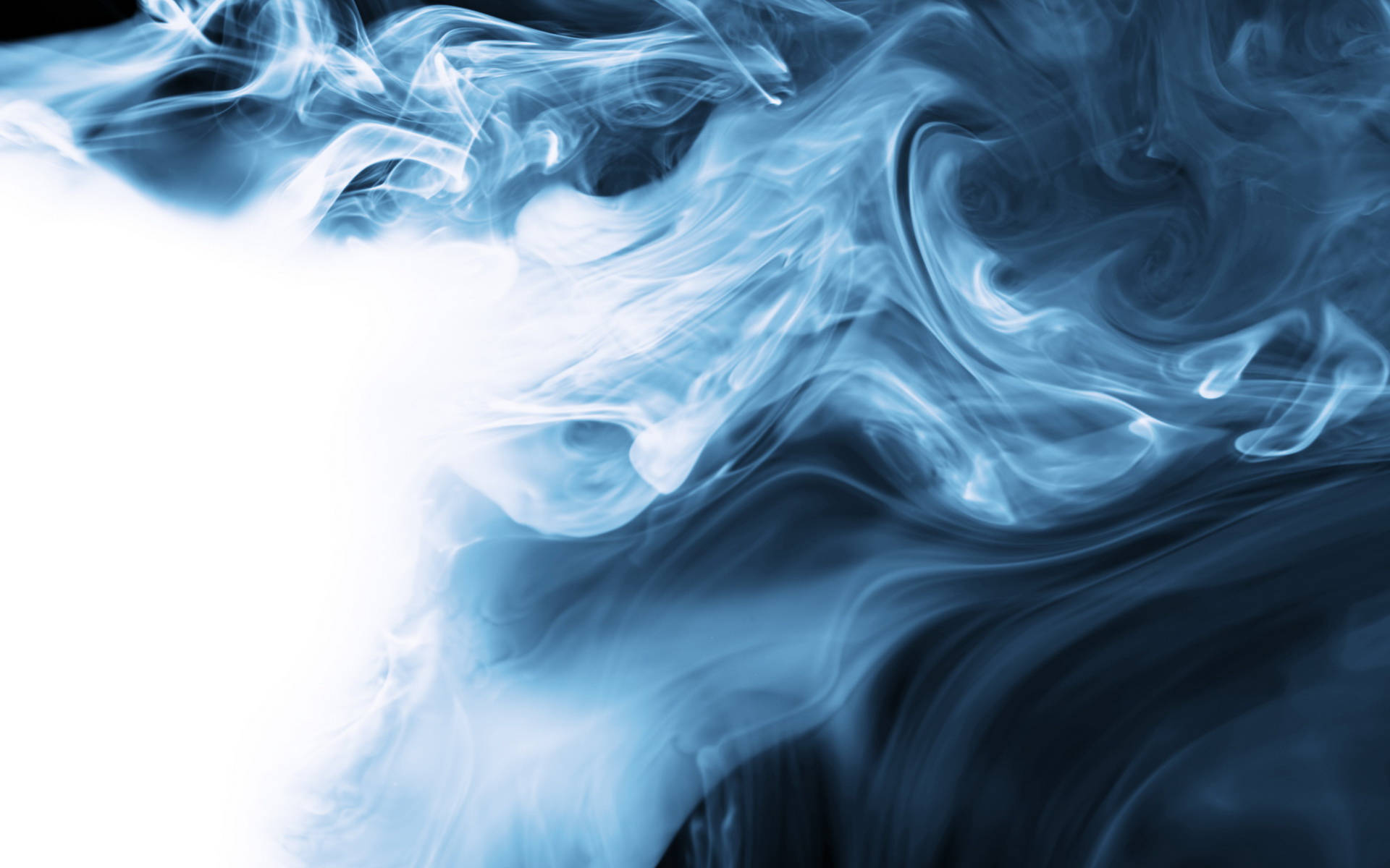 White And Blue Abstract Smoke Hd Wallpaper