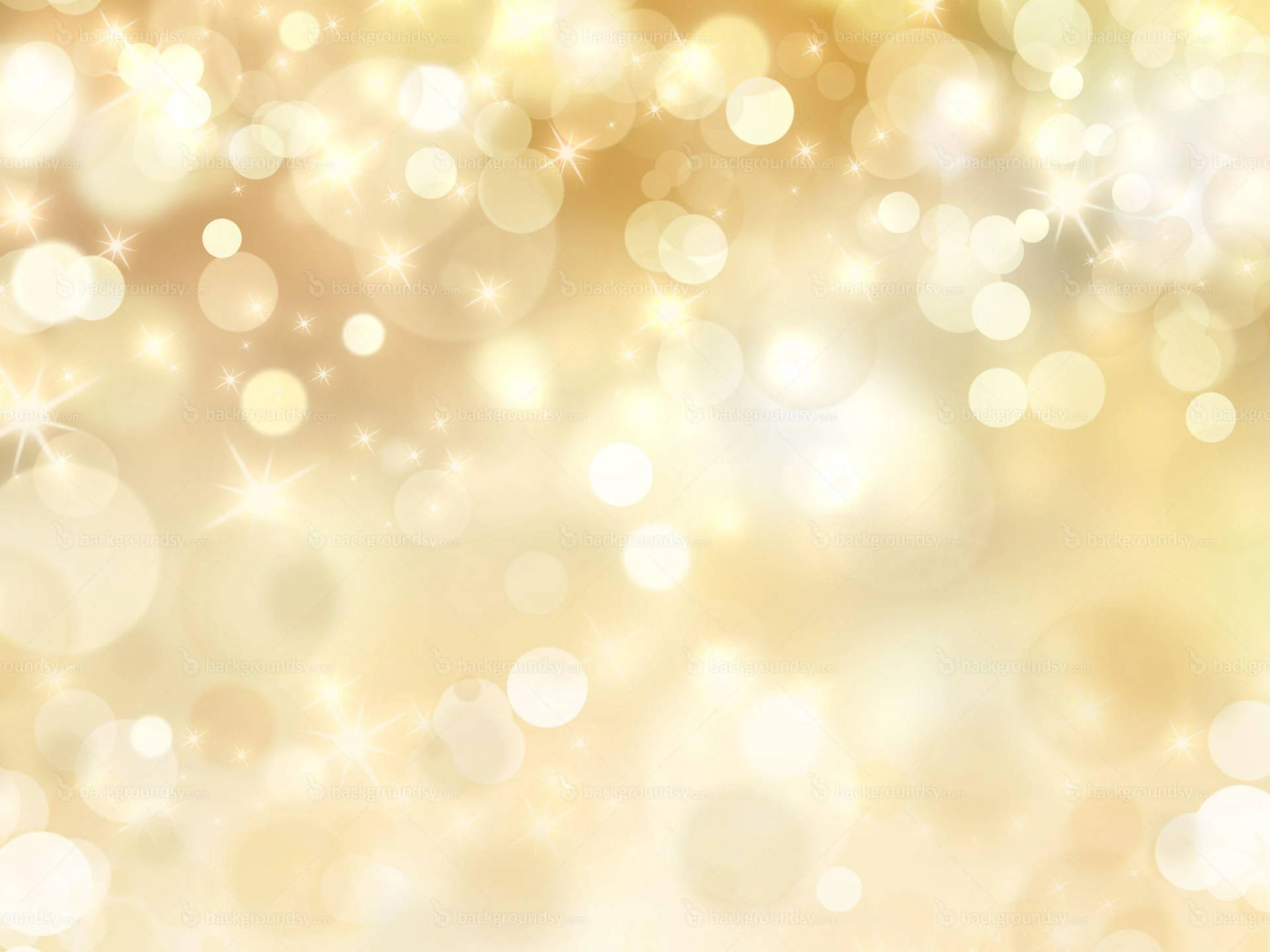 White And Gold Blurred Orbs Wallpaper
