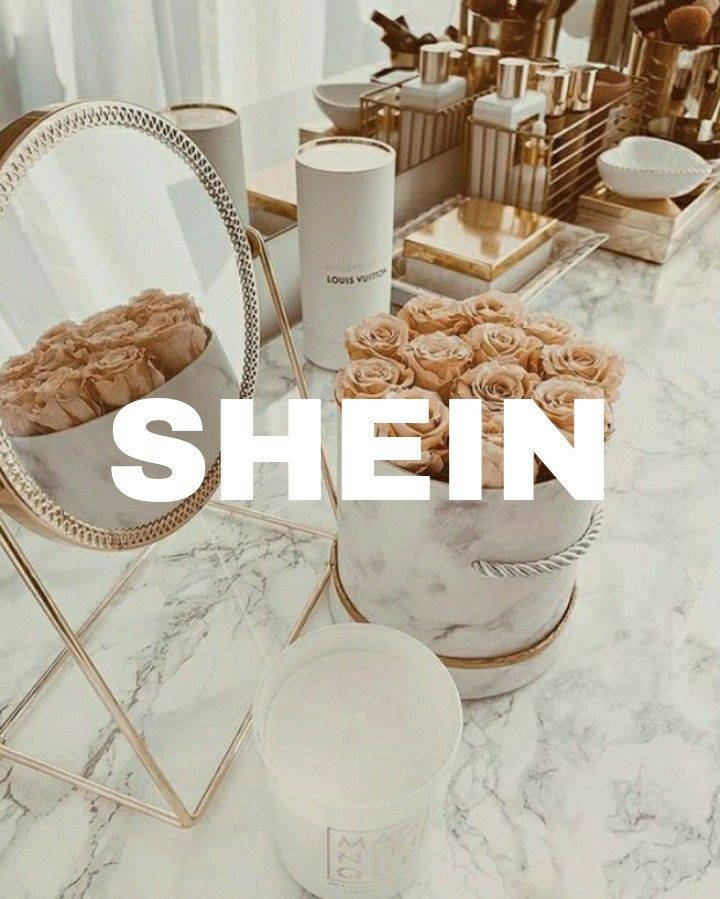 White And Gold Shein Wallpaper