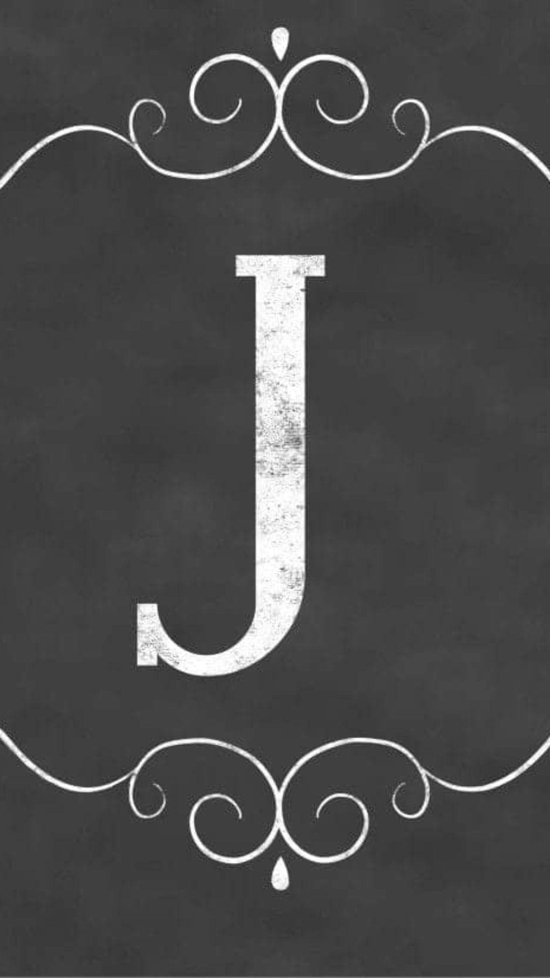 White And Gray Letter J