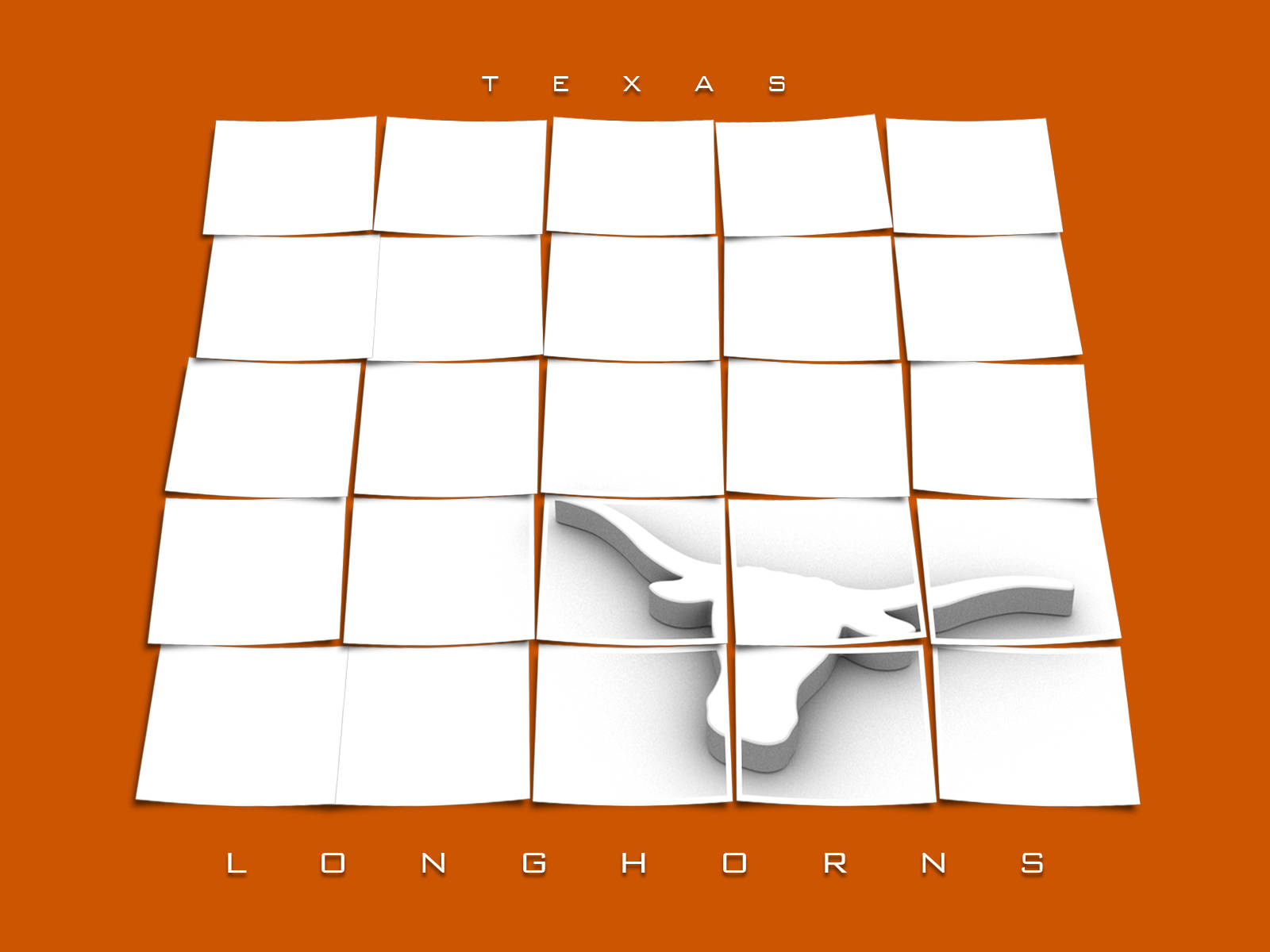 Pósterblanco Y Naranja De La Universidad De Texas Longhorns Fondo de pantalla