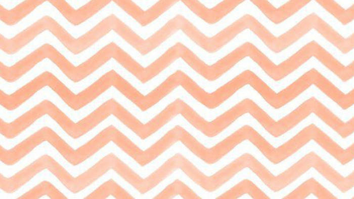 White And Peach Color Aesthetic Zig Zag Wallpaper