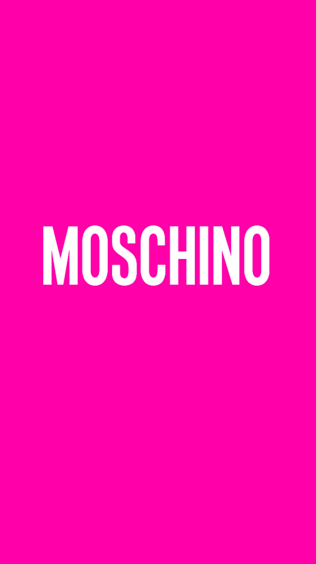White And Pink Moschino Wallpaper