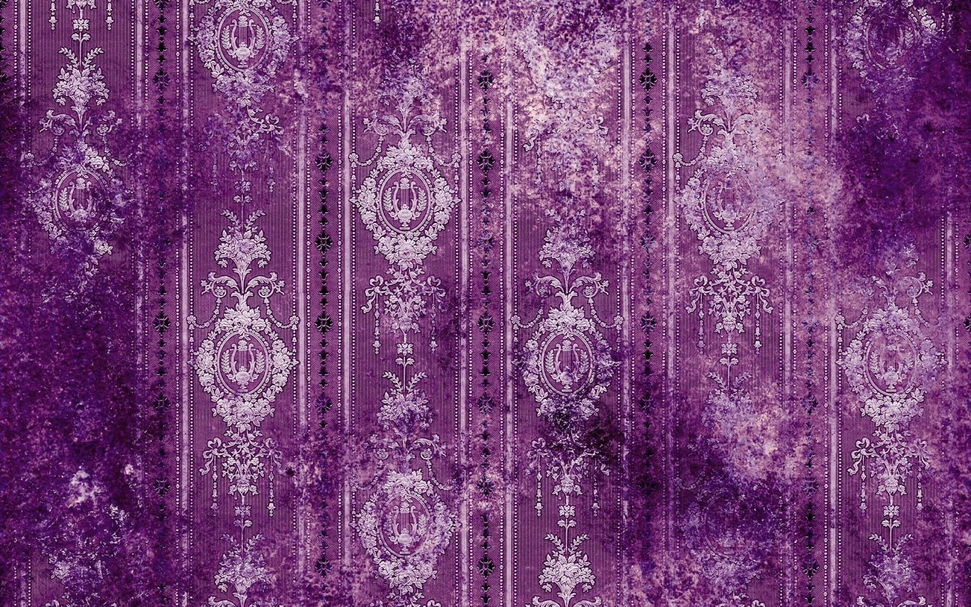 A Purple And White Wallpaper With A Pattern Wallpaper