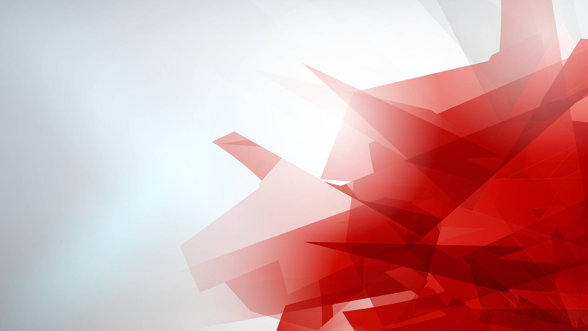 White And Red Abstract Geometric Shapes Wallpaper