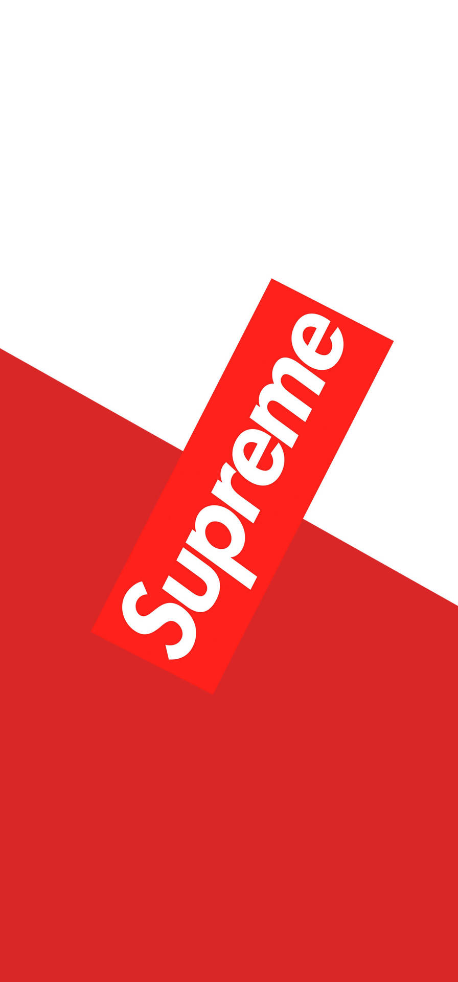 Download White And Red Supreme Split Wallpaper | Wallpapers.com