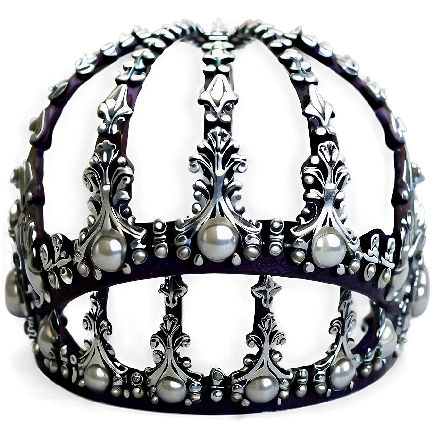 White And Silver Crown Png 06252024 PNG