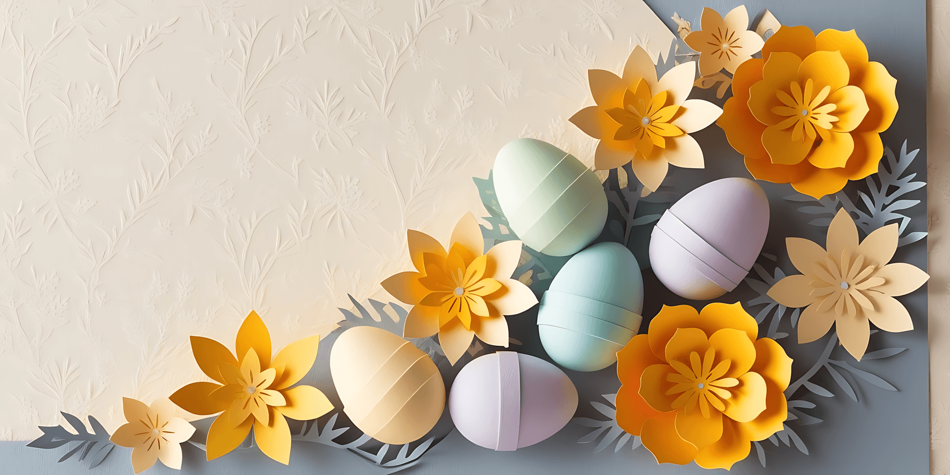 White And Yellow Easter Bouquet Wallpaper