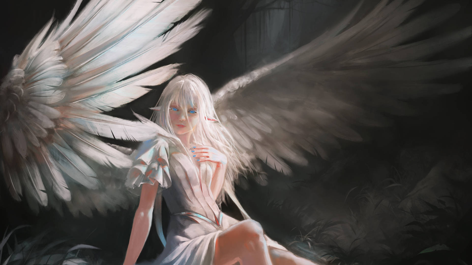 White Angel Girl Picture