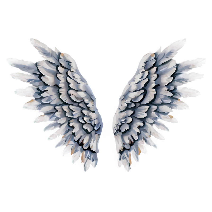 White Angel Wings Image Png 05042024 PNG