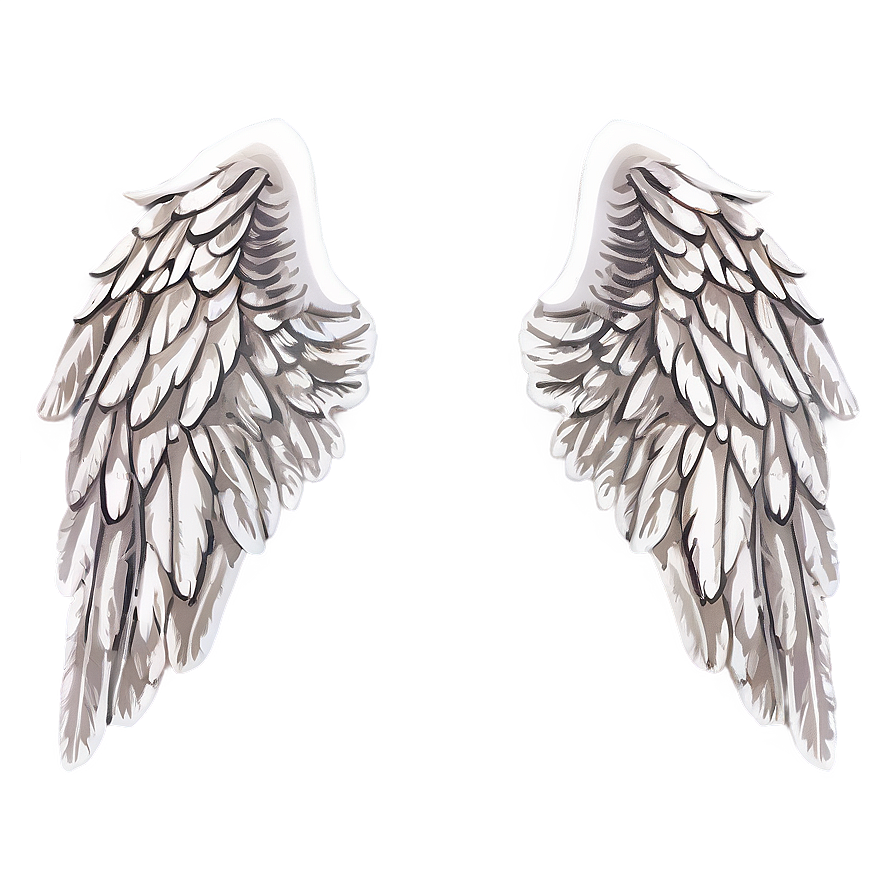 Download White Angel Wings Image Png Mhm | Wallpapers.com