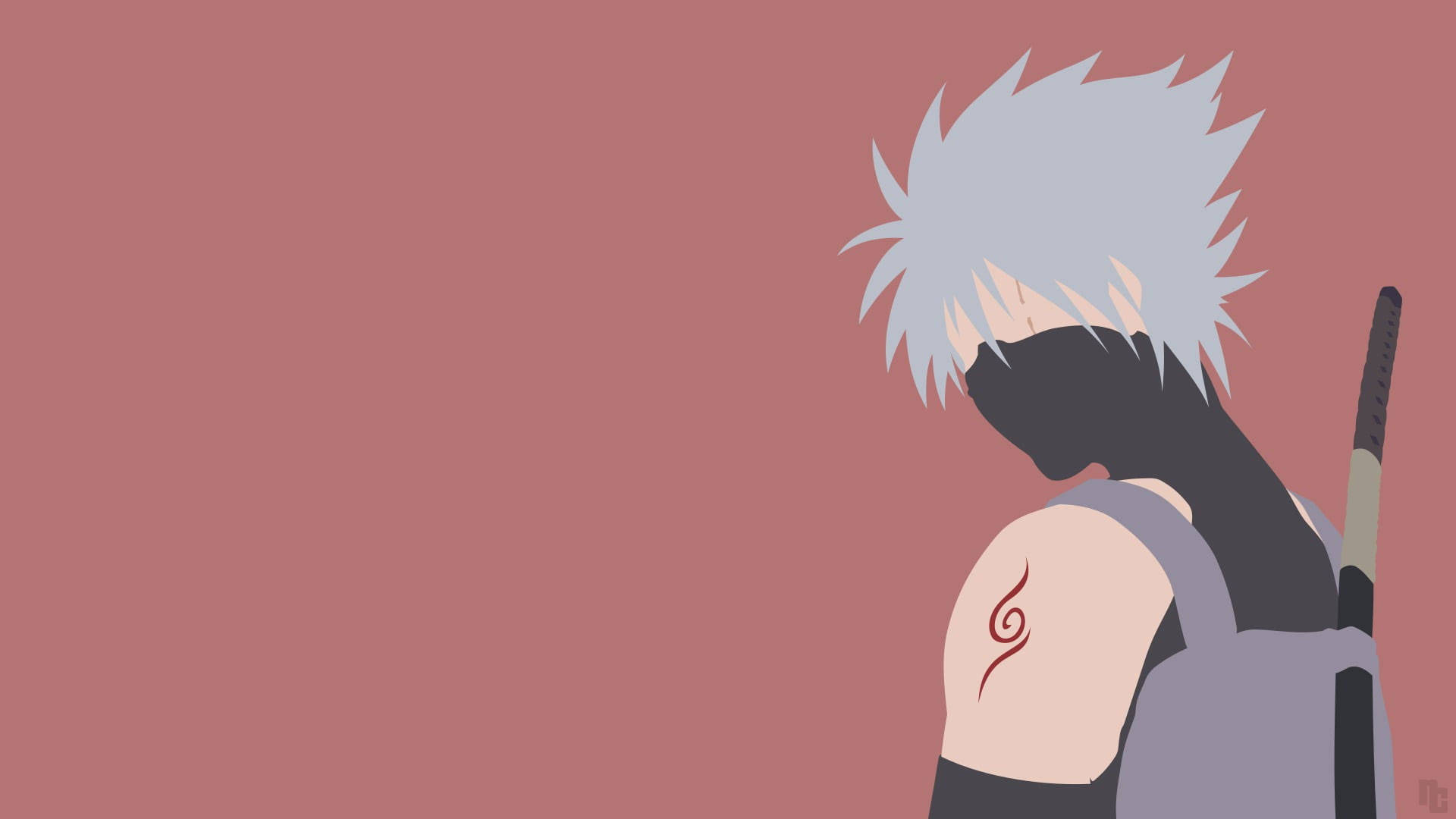 A Naruto Character With A Sword And A Mask Wallpaper