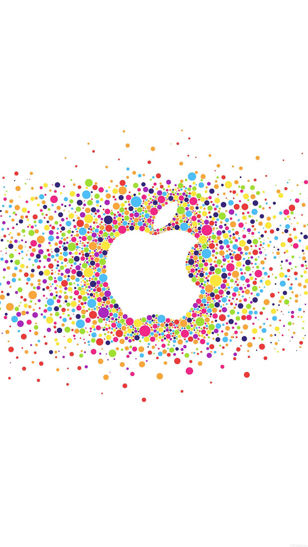 Hvid Apple Logo Smartphone Baggrund Wallpaper