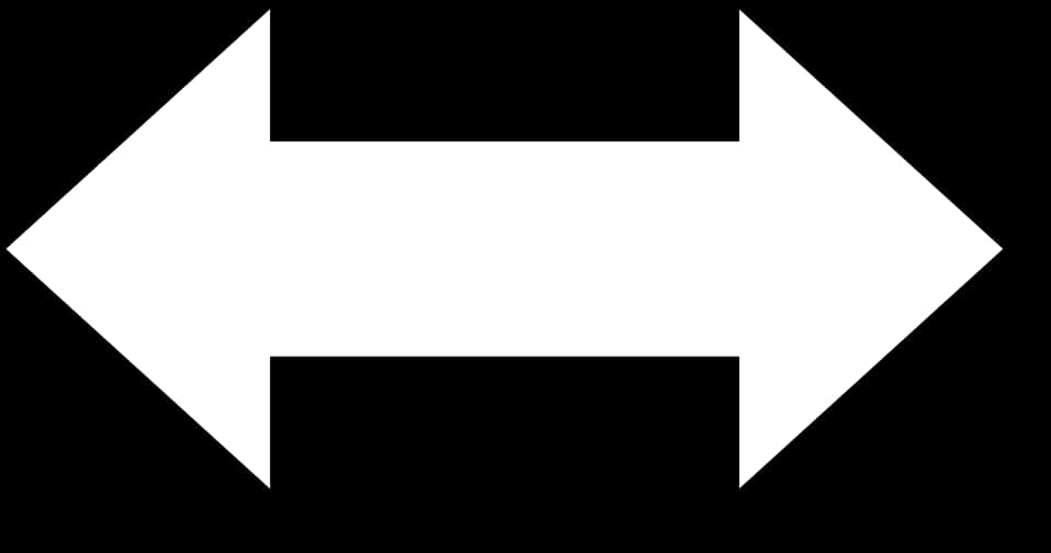 White Arrow Graphic PNG