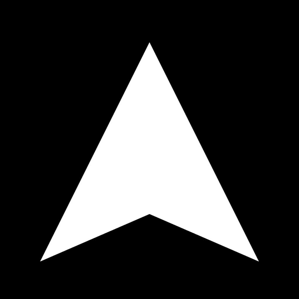 White Arrow Icon Simple Design PNG