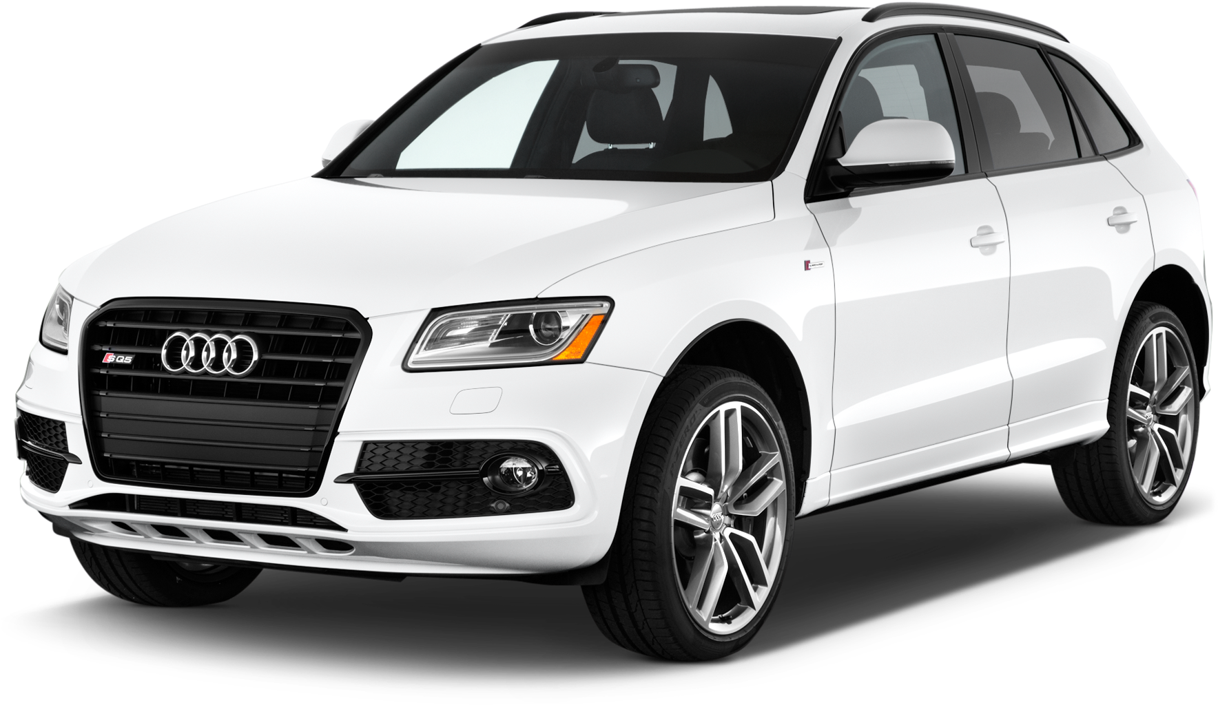 White Audi S U V Profile View PNG