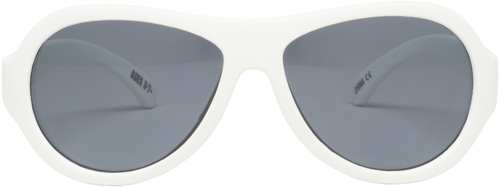White Aviator Sunglasses Isolated PNG