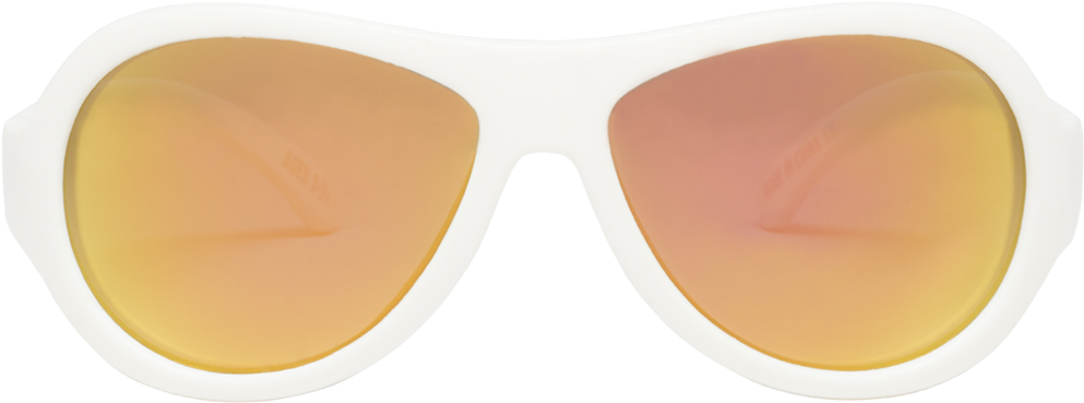 White Aviator Sunglasses Transparent Background PNG