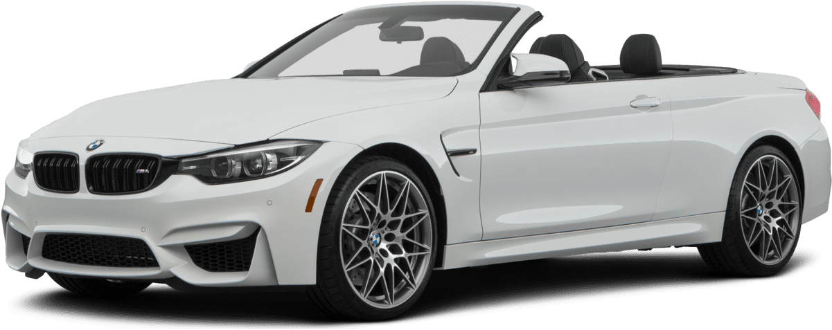 White B M W Convertible Side View PNG