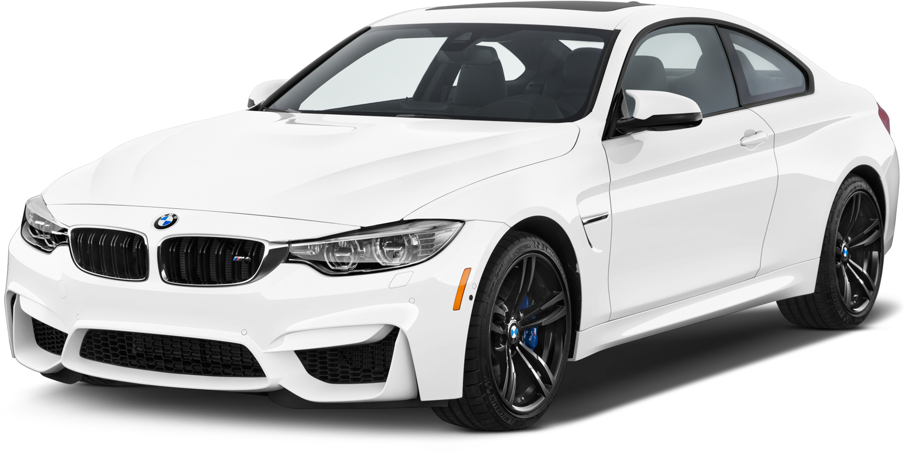 Download White B M W M4 Coupe Side View | Wallpapers.com