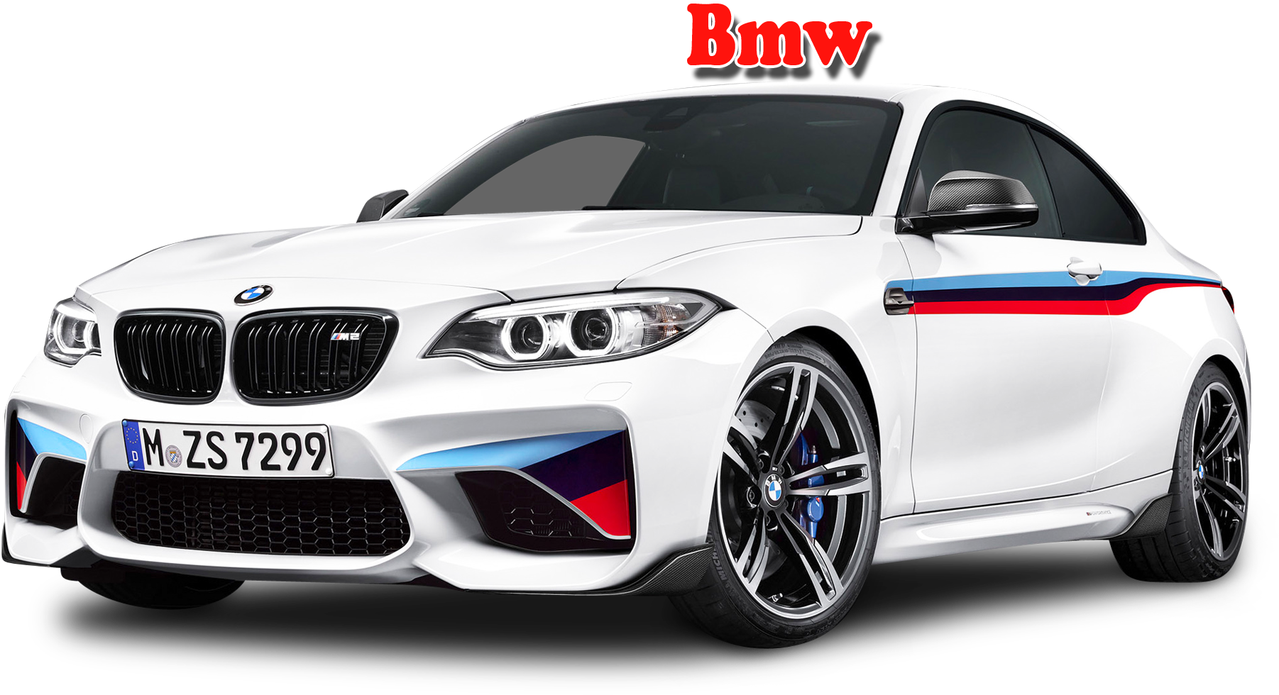 White B M W Sports Car M Sport Livery PNG