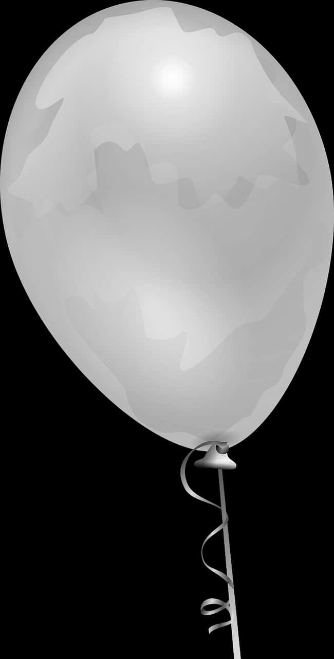 White Balloon Transparent Background PNG