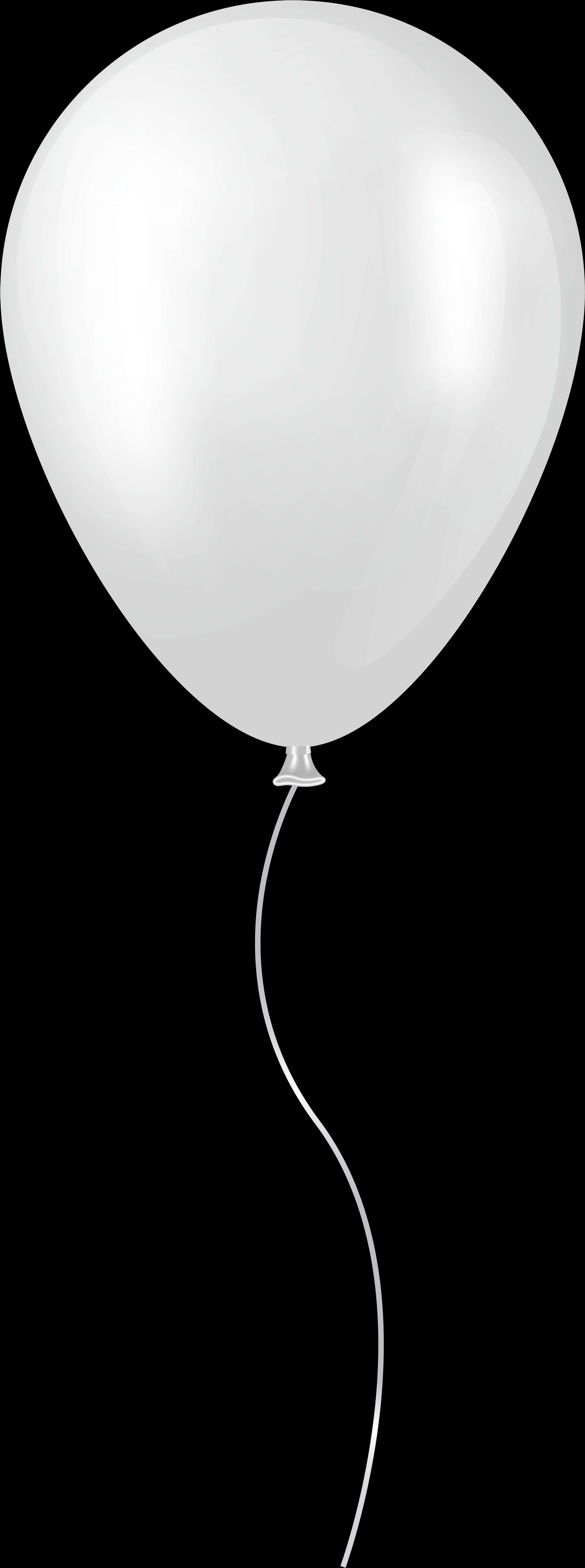 White Balloon Transparent Background.png PNG