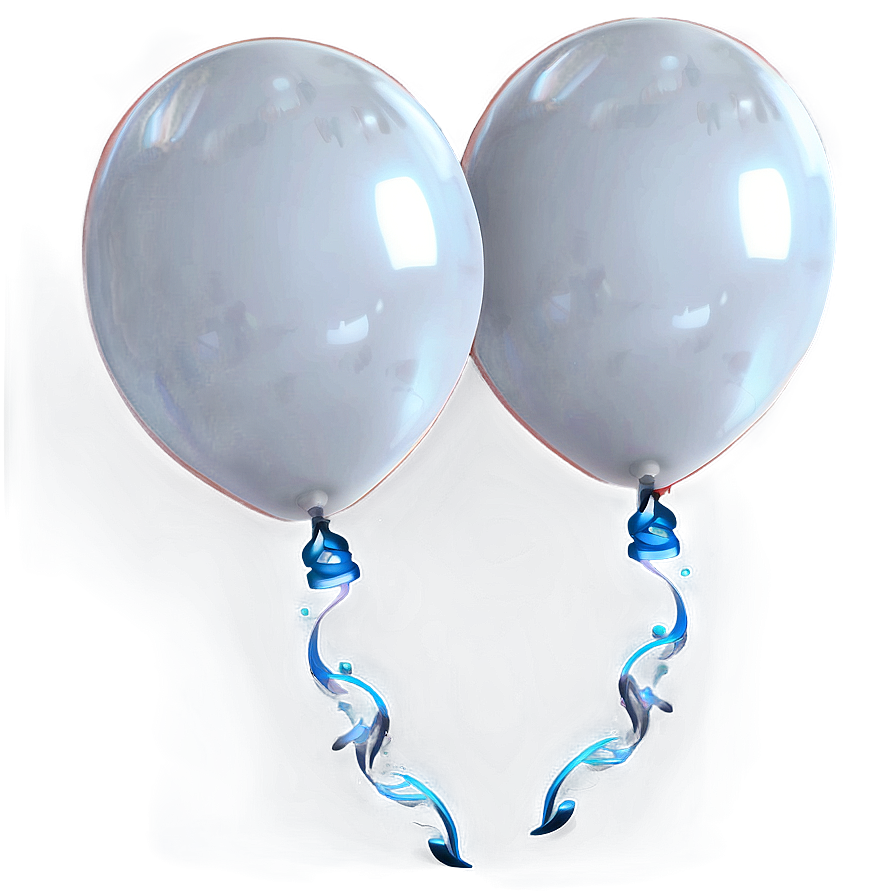 White Balloons C PNG