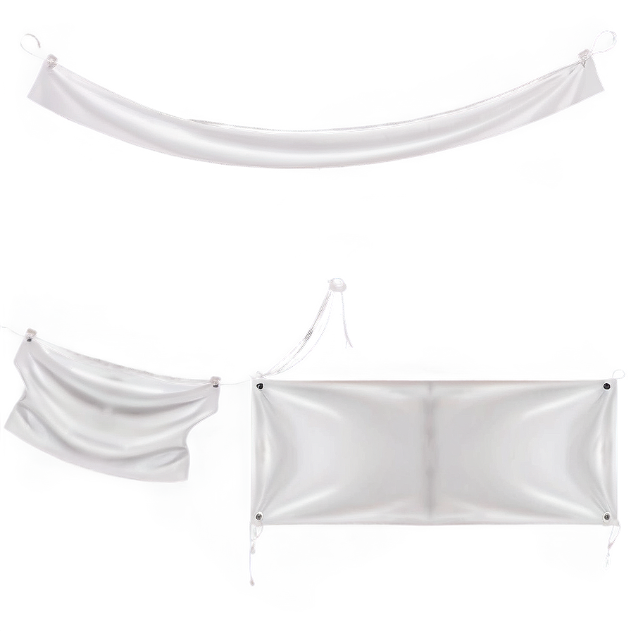 White Banner C PNG