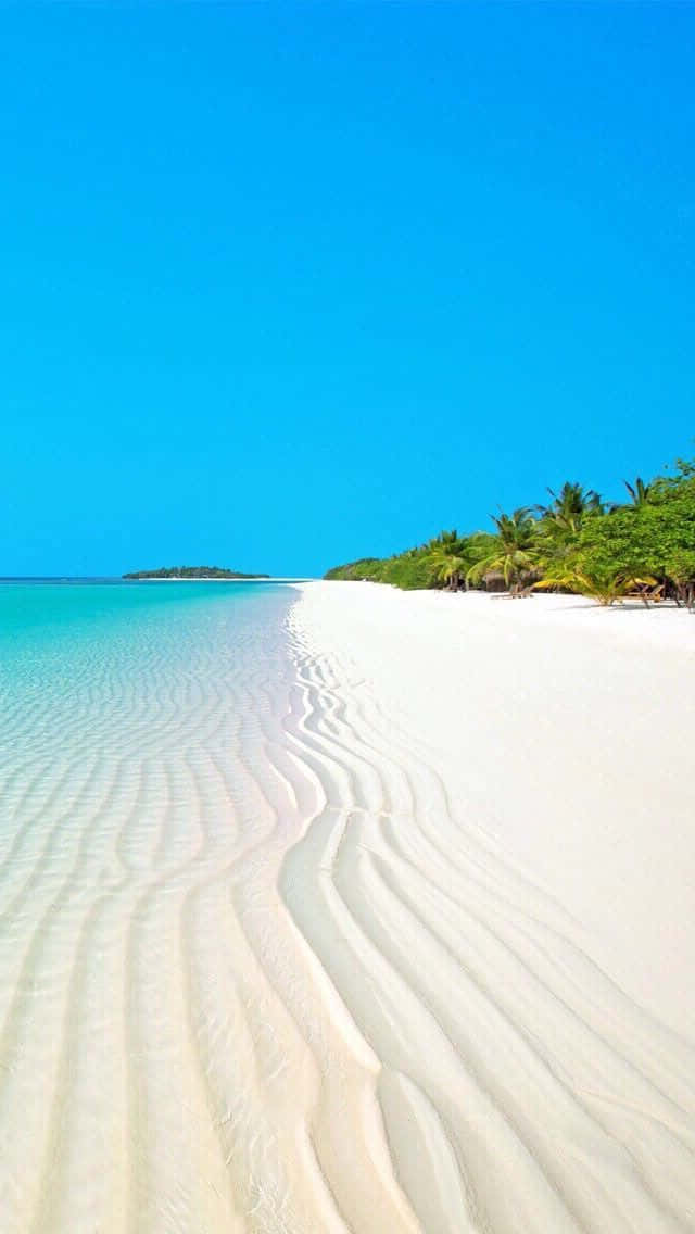 Spiaggiadi Sabbia Bianca Sfondo