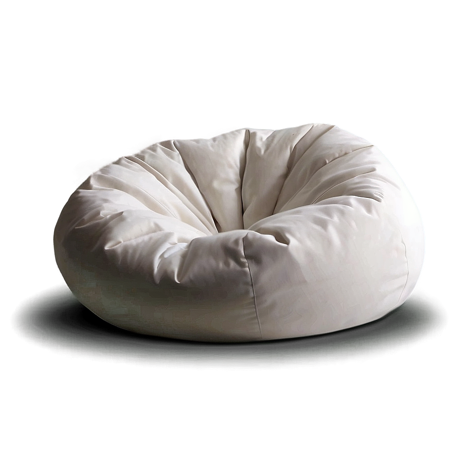 White Bean Bag Chair Png Mnd PNG