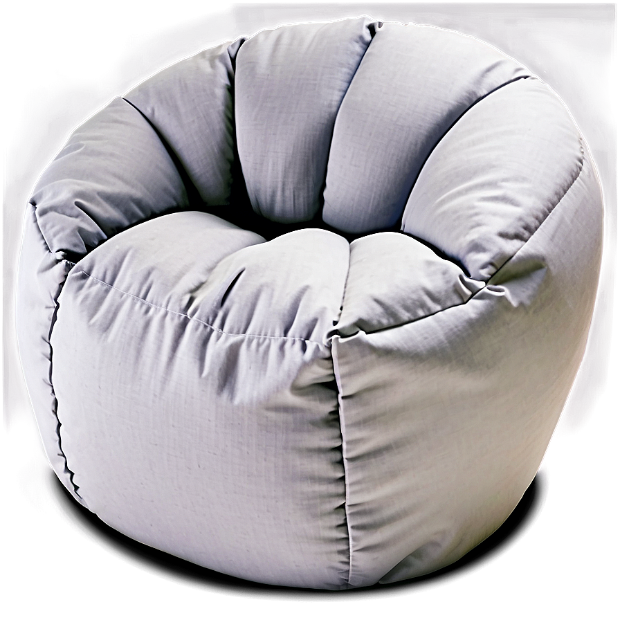 White Bean Bag Chair Png Odg PNG