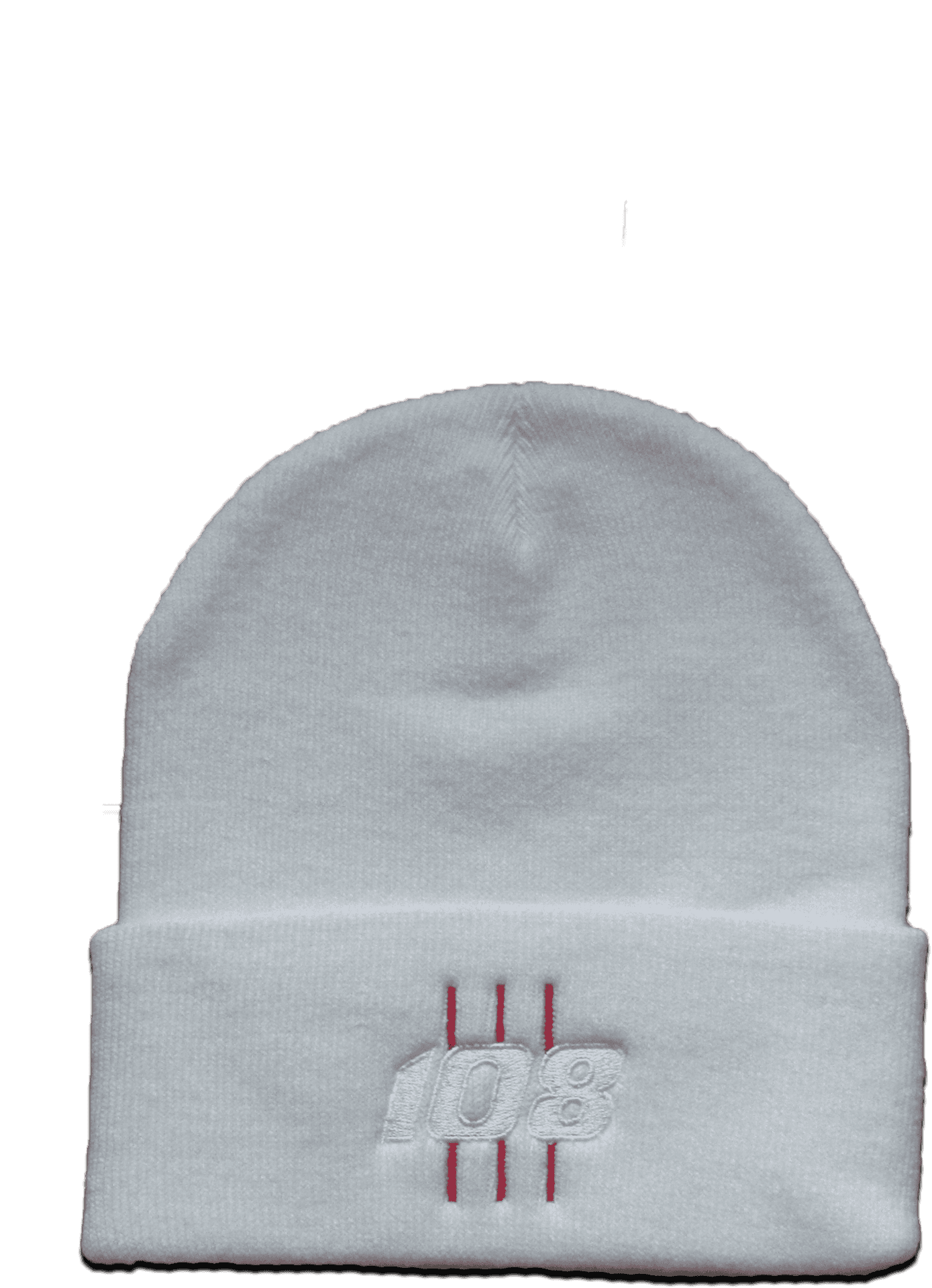 Download White Beanie108 Embroidery | Wallpapers.com