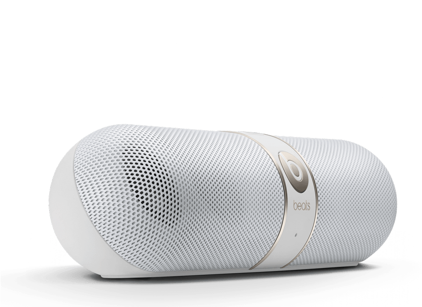 White Beats Pill Speaker PNG