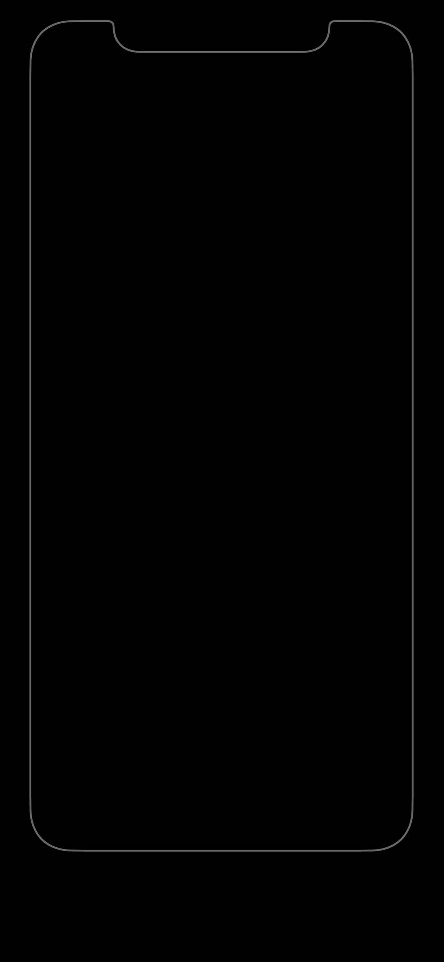 White Bezel Pure Black Hd Phone Screen Wallpaper