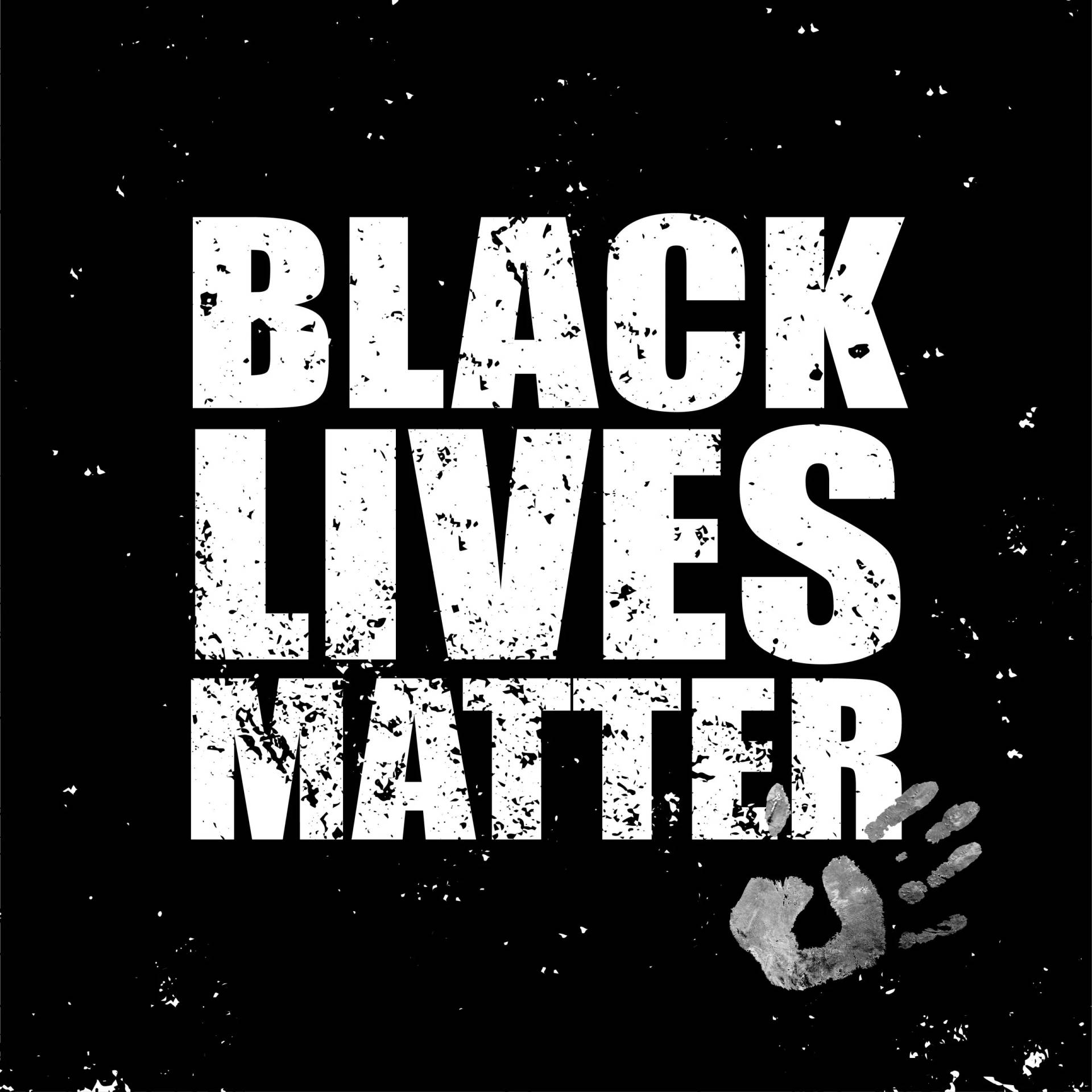 White Black Lives Matter Sign Wallpaper