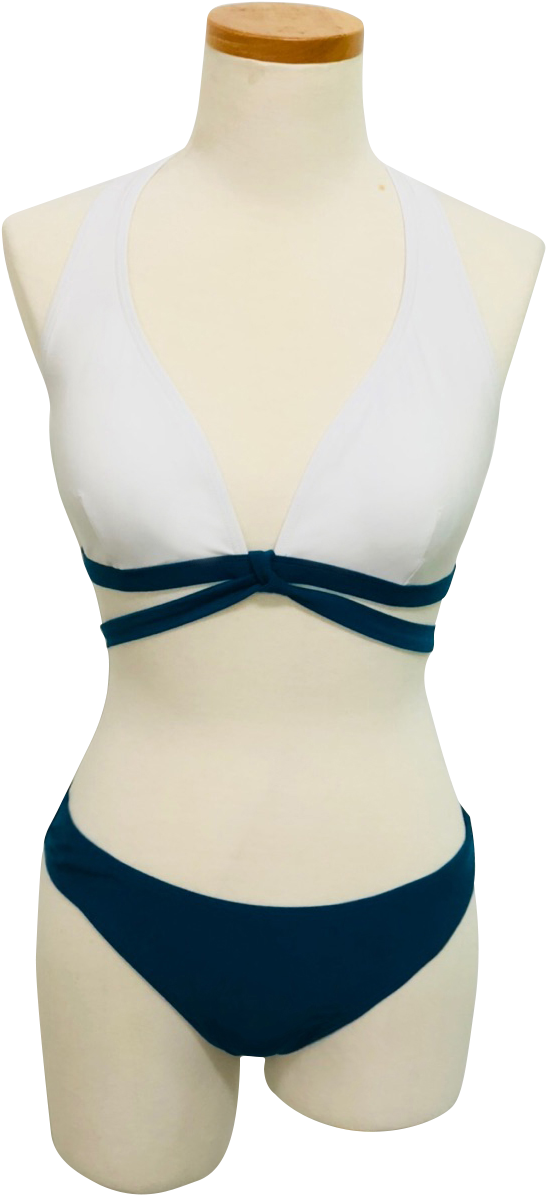 White Blue Bikini Mannequin PNG