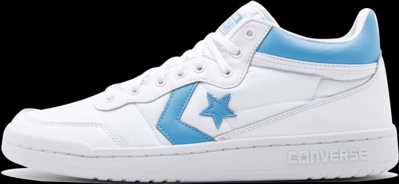 White Blue Converse Sneaker PNG