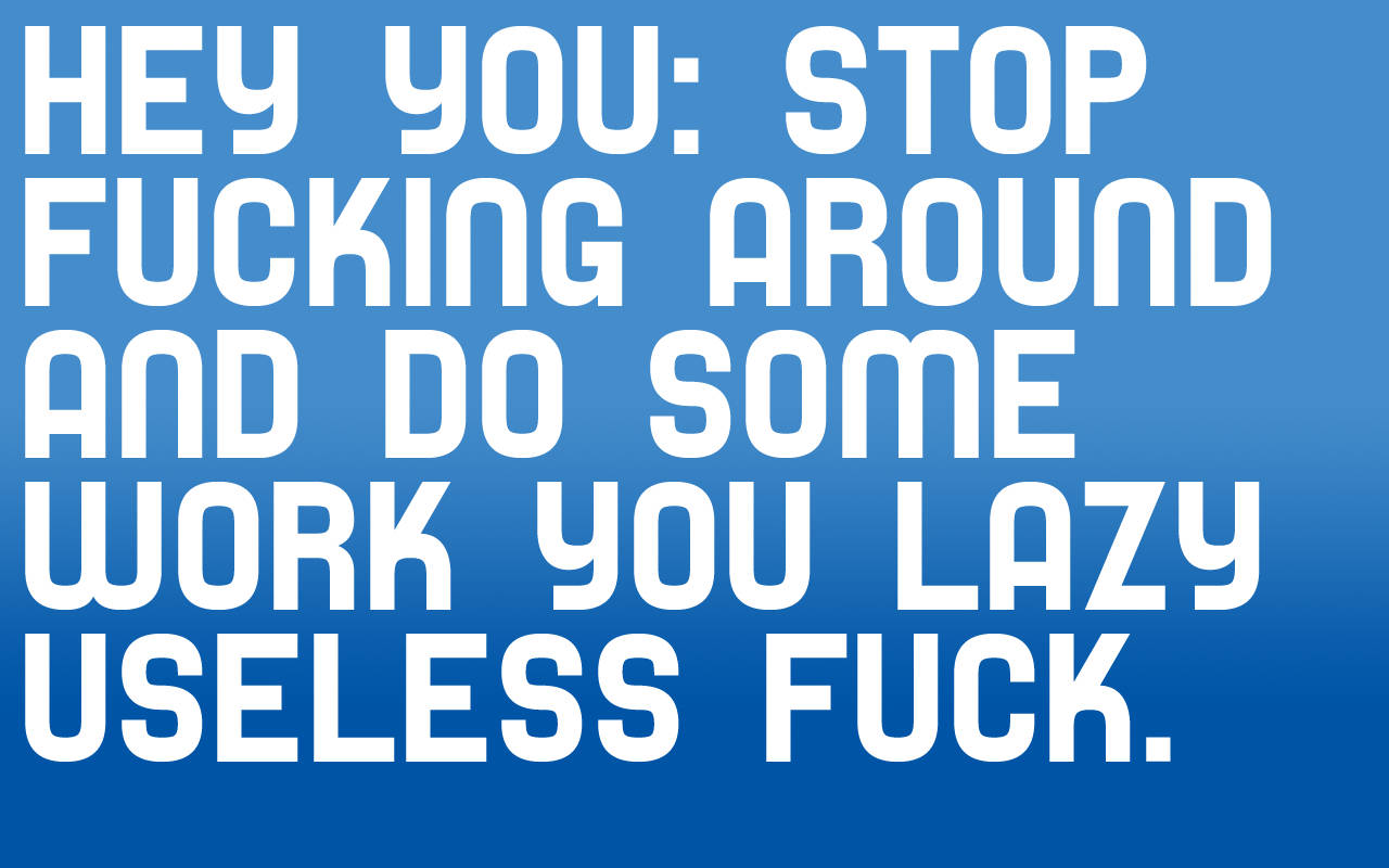White Blue Inspirational Statement Wallpaper