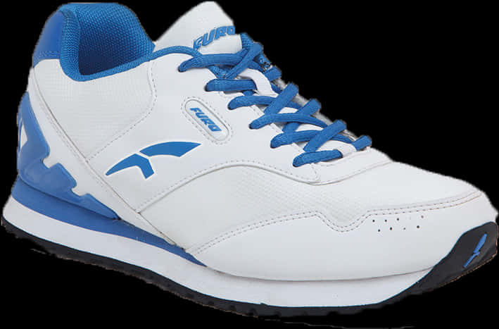 White Blue Sporty Sneaker PNG