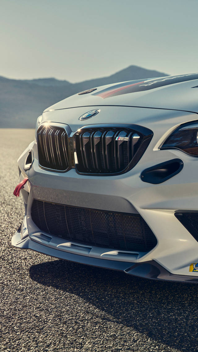 Hvid BMW M Bumper Close-up Wallpaper